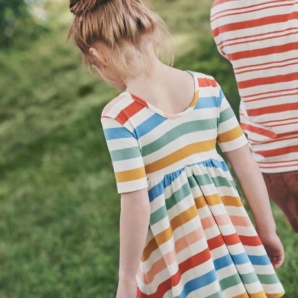 HANNA ANDERSSON Stripe Skater Dress with Pockets - Picture 3 of 13